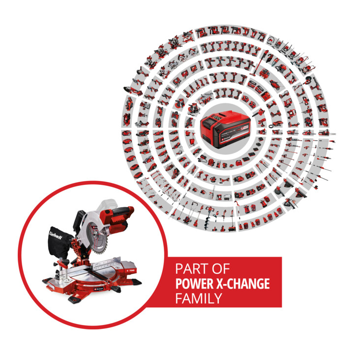 Einhell Akku-Kappsäge TE-MS 18/210 Li-Solo