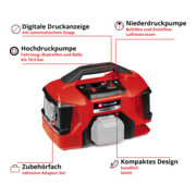 Einhell Akku-Kompressor PRESSITO 18/21-4