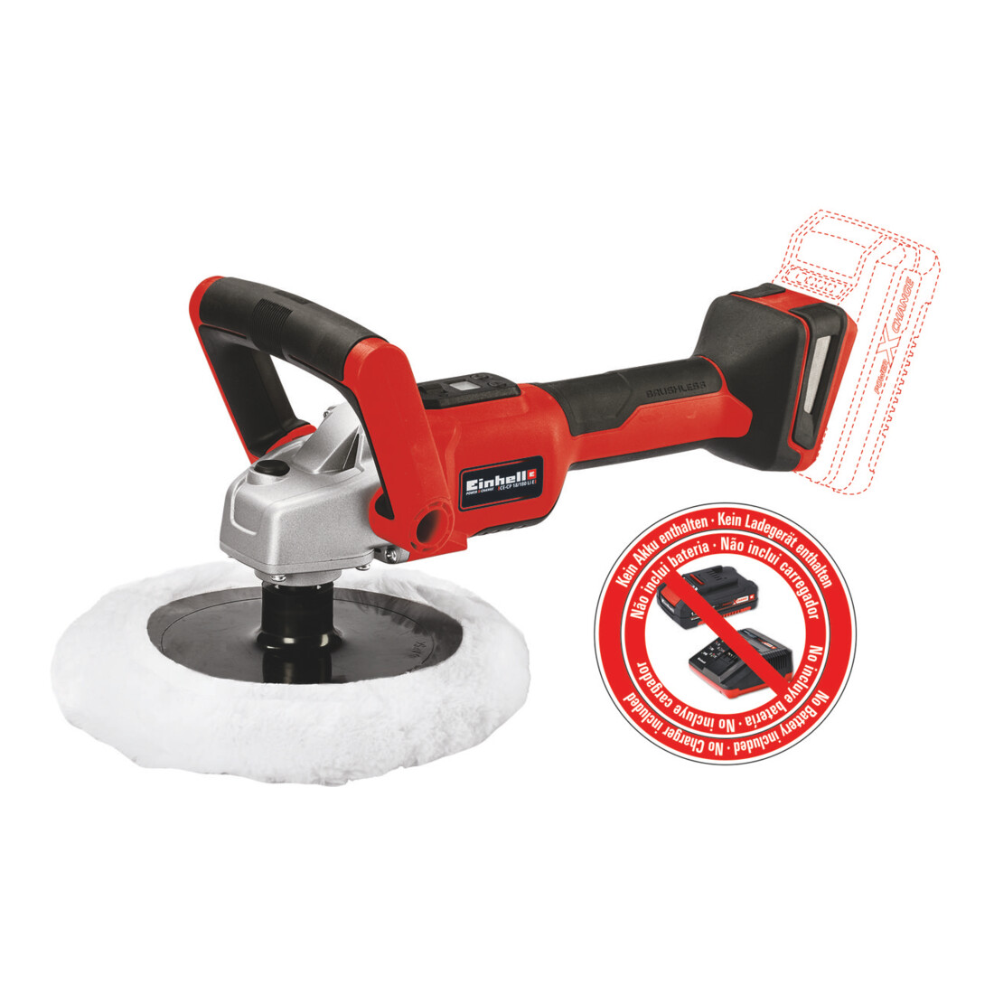 Einhell Akku-Polier- / Schleifmaschine CE-CP 18/180 Li E-Solo