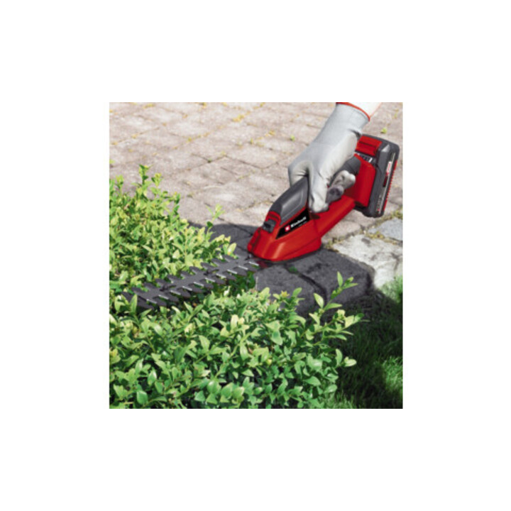 Einhell Akku-Rasenmäher + Akku-Gras- und Strauchschere + 2x 2,5 Ah Starter-Kit + Akku-Lautsprecher