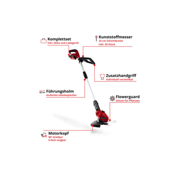 Einhell Akku-Rasentrimmer GE-CT 18 Li Kit (1x2,0Ah)