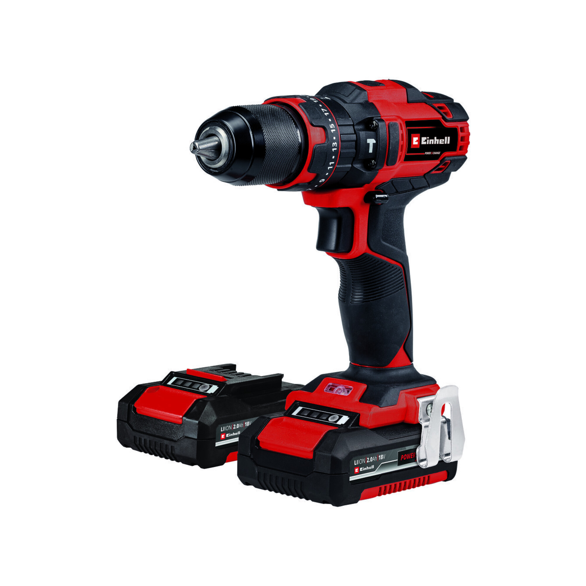 Einhell Akku-Schlagbohrschrauber TE-CD 18/40 Li-i +64 (2x2,0Ah)