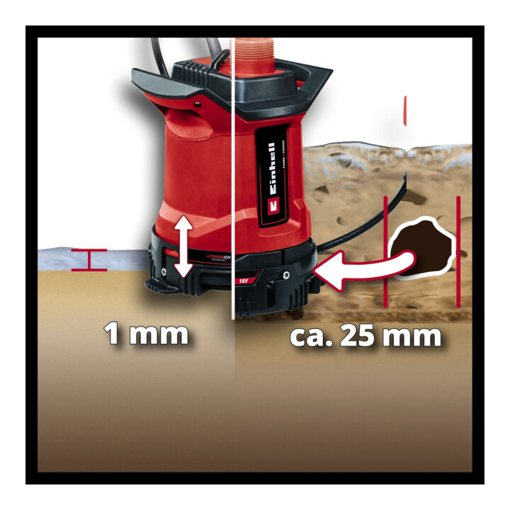 Einhell Akku-Schmutzwasserpumpe GE-DP 18/25 LL Li - Solo