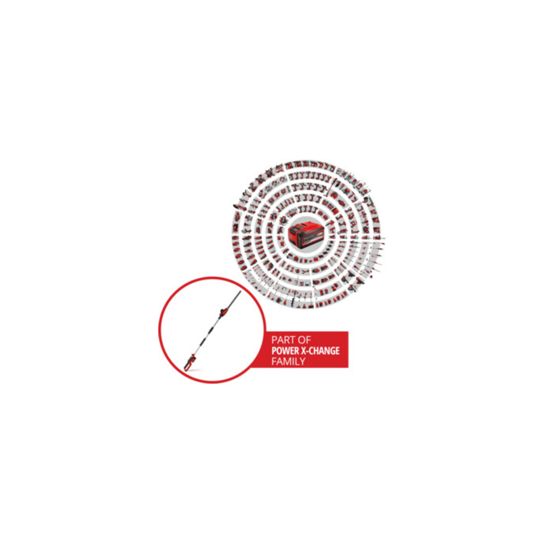 Einhell Akku-Stab-Heckenschere GC-HH 18/45 Li T-Solo