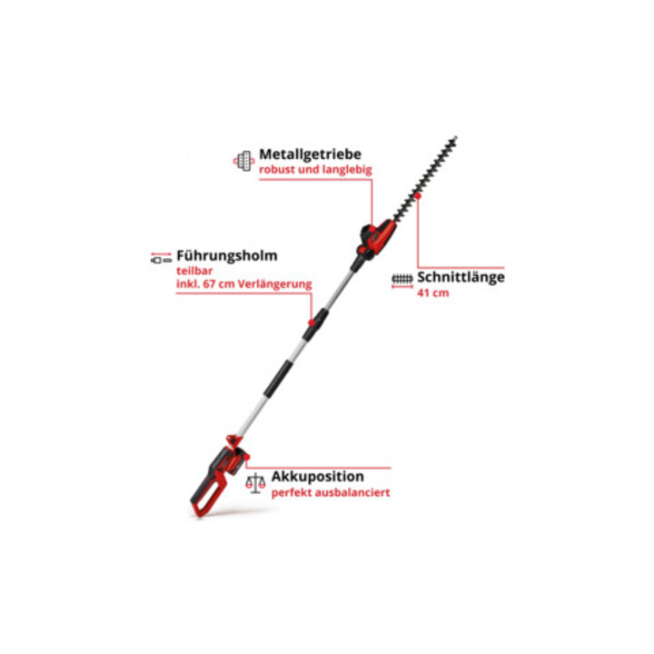 Einhell Akku-Stab-Heckenschere GC-HH 18/45 Li T-Solo