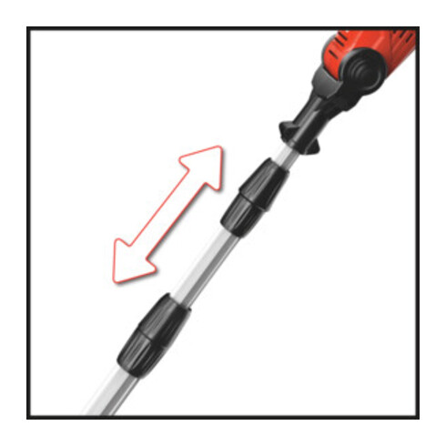 Einhell Akku-Teleskop-Heckenschere GE-HH 18/45 Li T-Solo
