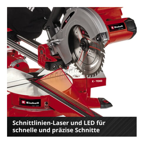Einhell Akku-Zug-Kapp-Gehrungssäge TE-SM 36/210 Li - Solo