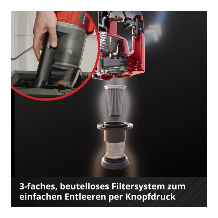 Einhell Aspirateur à manche sans fil TE-SV 18 Li-Solo