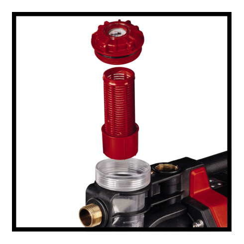 Einhell Automatische Akku-Gartenpumpe AQUINNA 36/38 F LED AUTOMATIC