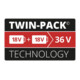 Einhell Batterie 2x 18V 4,0Ah PXC-Twinpack-4