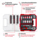Einhell Bit- und Ratschen-Set L-CASE 37-tlg., 25-mm-Bits, Ratsche, Schnellwechselbithalter, Steckschlüssel, Adapter inkl. Aufbewahrungsbox-4