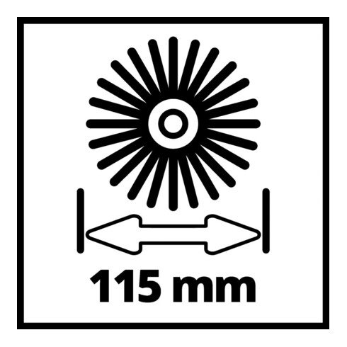 Einhell Brosse latérale ULTRA (pierre)