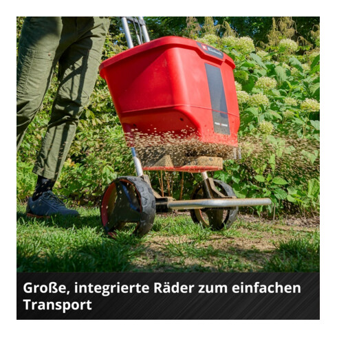 Einhell Chariot épandeur sans fil GE-SR 18/22 Li-Solo sans batterie ni chargeur
