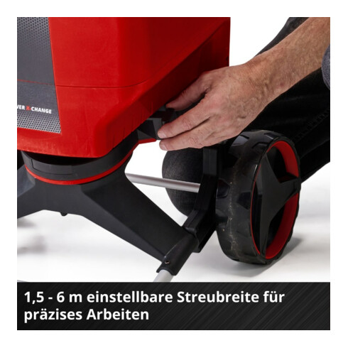 Einhell Chariot épandeur sans fil GE-SR 18/22 Li-Solo sans batterie ni chargeur