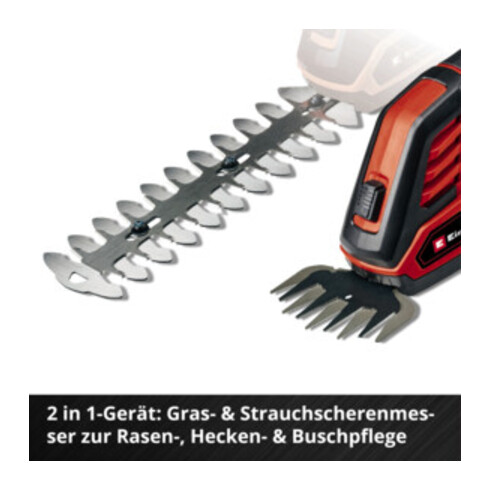 Einhell Cisaille à gazon et arbustes sans fil GE-CG 18/100 Li T-Solo