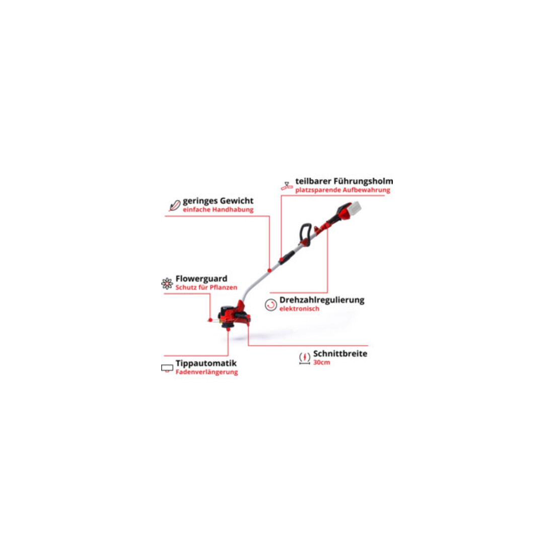 Einhell Coupe-bordures sans fil GE-CT 36/30 Li E-Solo