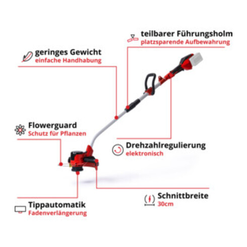 Einhell Coupe-bordures sans fil GE-CT 36/30 Li E-Solo