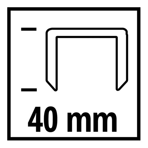 Einhell Druckluft-Tacker-Zubehör Klammern, 5,7x40mm