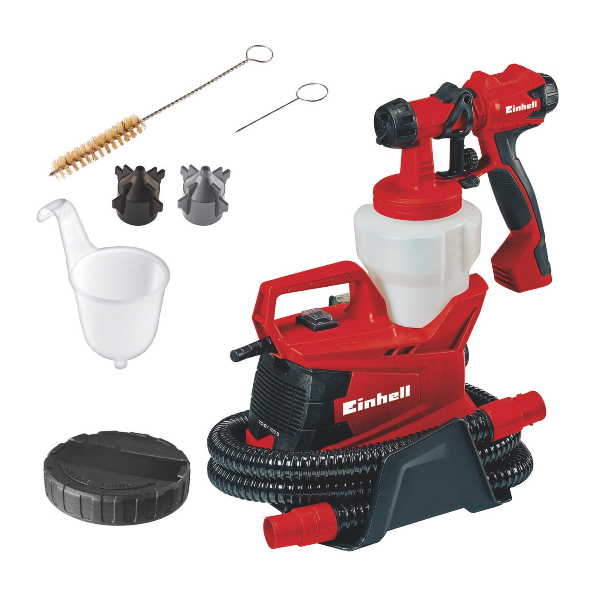 Einhell TC-SY 700 S Farbsprühsystem mit Softgrip und Schultergurt, 4260020