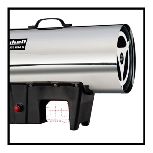 Einhell Générateur d'air chaud sans fil GE-HG 18/370 Niro Li-Solo D/AT
