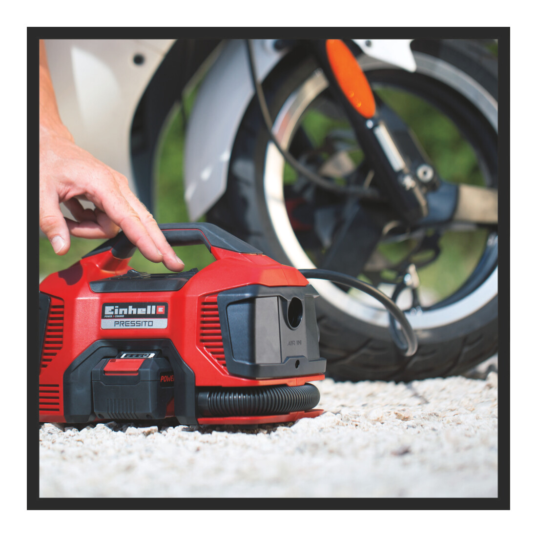 Einhell hybride compressor PRESSITO