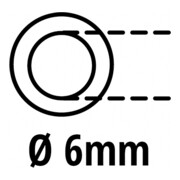 Einhell Kompressoren-Zubehör Spiralschlauch 4m, Innend. 6mm-5