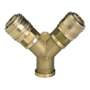 Einhell Kompressoren-Zubehör Verteiler, 2 Schnellk, R3/8 Zoll IG