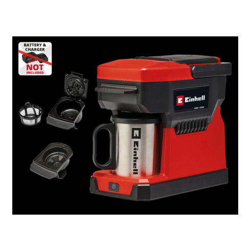 Einhell Machine à café sans fil TE-CF 18 Li-Solo