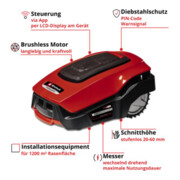 Einhell Mähroboter FREELEXO 1200 LCD BT-4