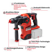 Einhell Martello perforatore a batteria HEROCCO 36/28-4