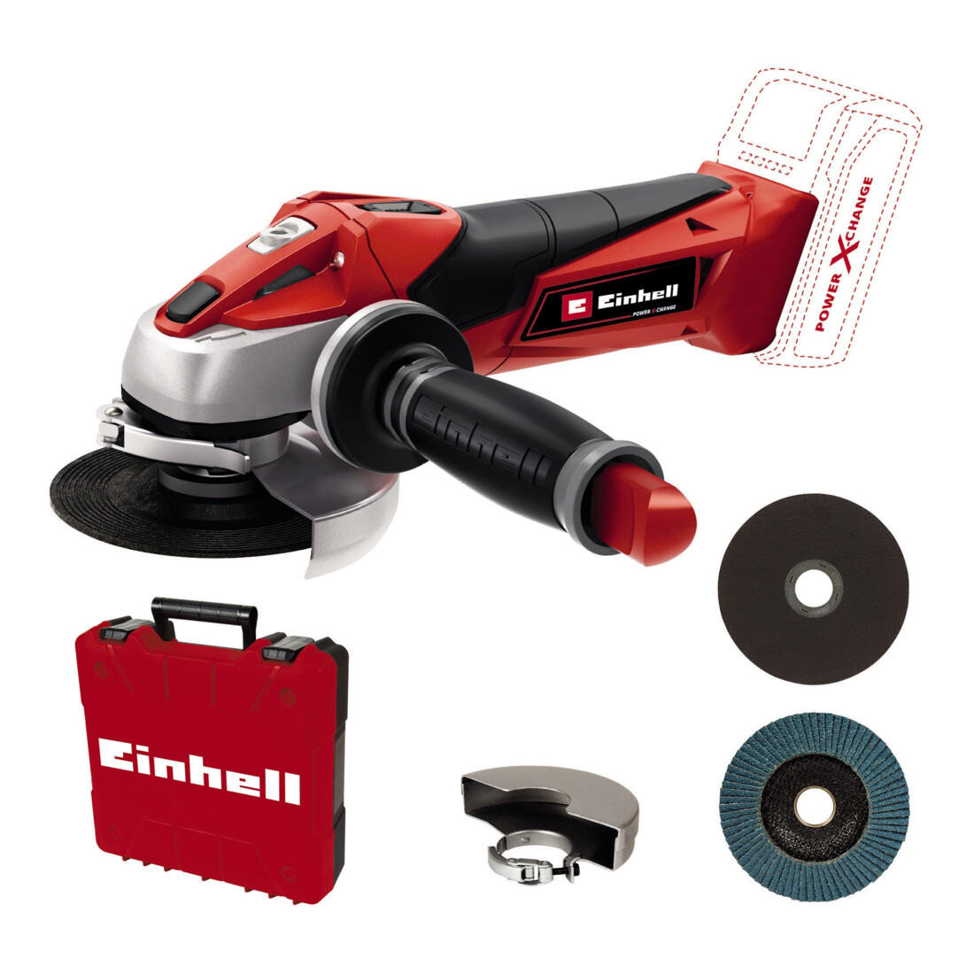 Einhell Meuleuse d'angle sans fil TE-AG 18/115 Li - Solo Acc