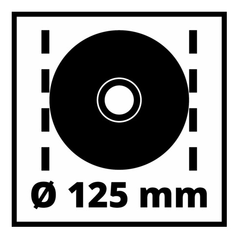 Einhell Meuleuse d'angle TC-AG 125/850