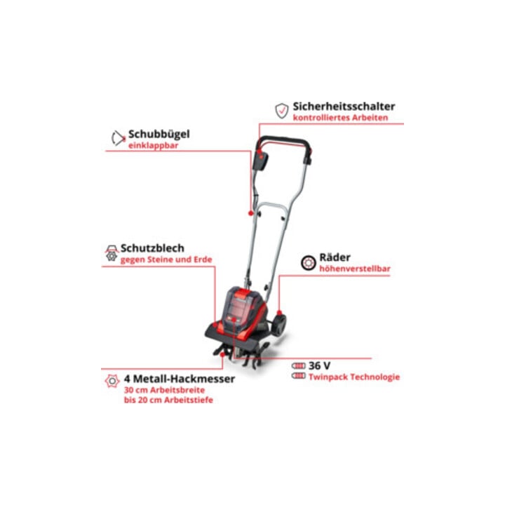 Einhell Motobineuse sans fil GE-CR 30 Li-Solo