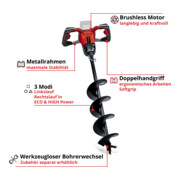 Einhell Perceuse de sol sans fil GP-EA 18/150 Li BL-Solo-4