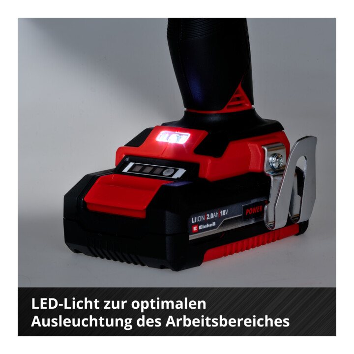 Einhell Perceuse-visseuse à percussion sans fil TE-CD 18 Li-i BL (2x2,0Ah)
