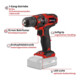 Einhell Perceuse-visseuse sans fil TC-CD 18/35 Li Solo