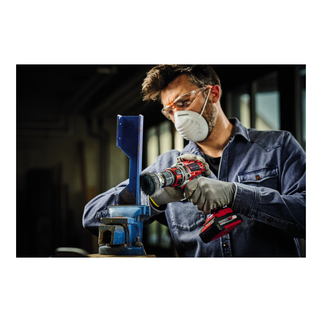 Einhell Perceuse-visseuse sans fil TE-CD 18/50 Li BL (2x2,0Ah)