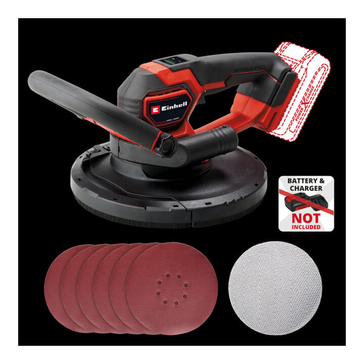Einhell Ponceuse à plaques de plâtre sans fil TP-DWS 18/225 Li BL Solo