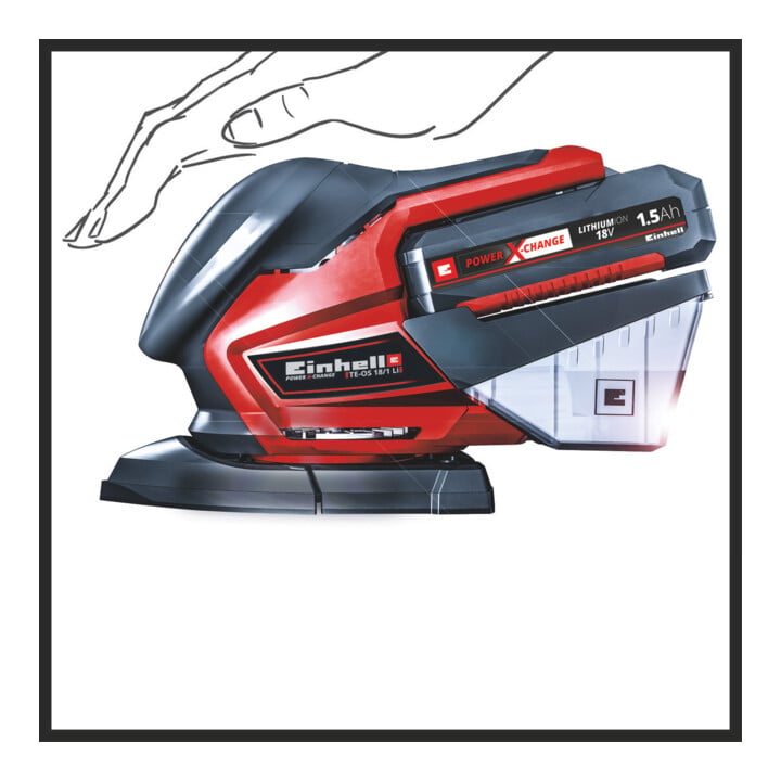 Einhell Ponceuse multi-usages sans fil TE-OS 18/150 Li Solo