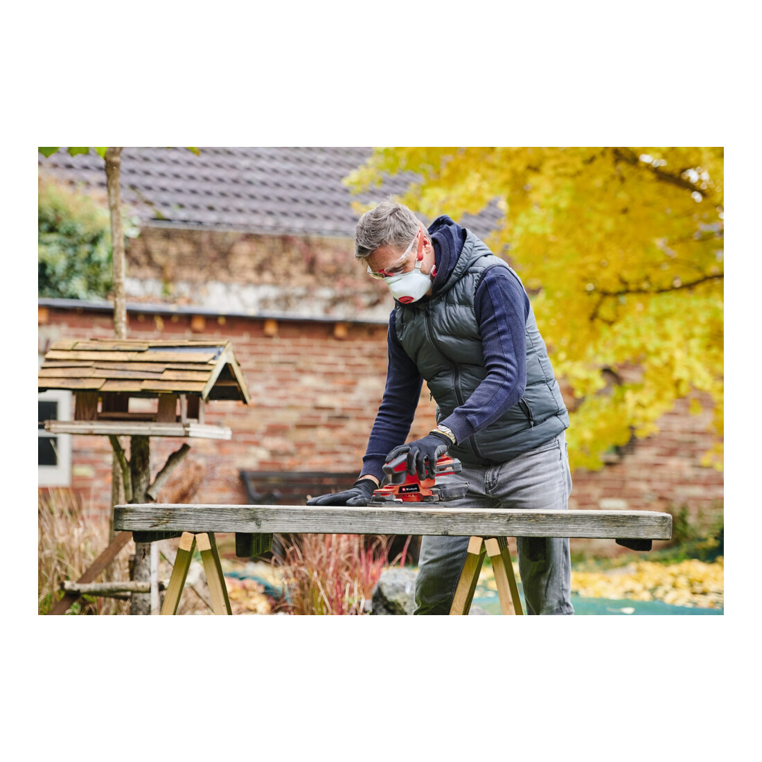 Einhell Ponceuse vibrante sans fil TC-OS 18/187 Li Solo