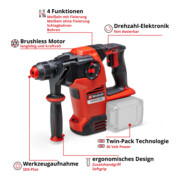 Einhell Professional Akku-Bohrhammer HEROCCO 36/28-4