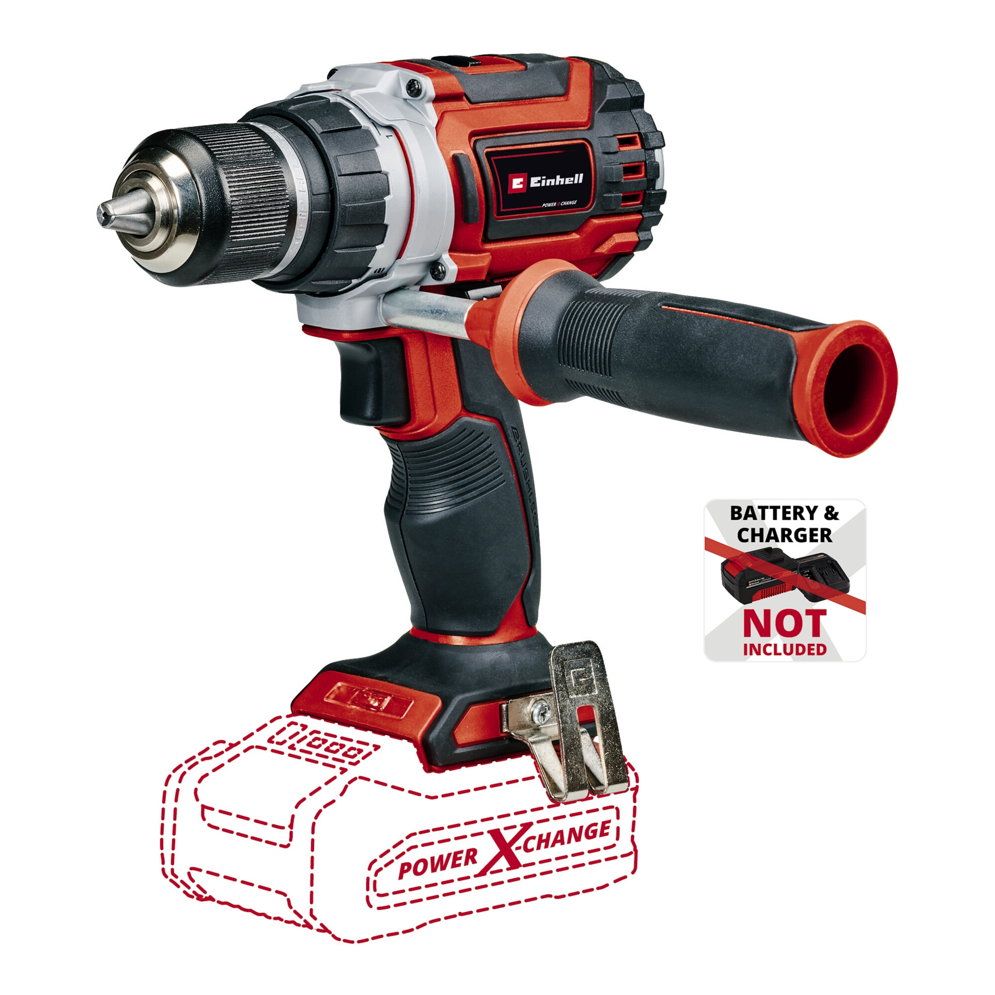 Einhell Professional TP-CD 18/60 Li BL - Solo Akku-Bohrschrauber mit bürstenlosem Motor und LED-Licht, 4514210