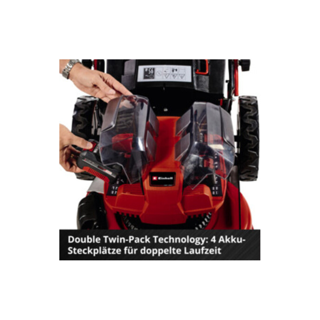 Einhell Professional Akku-Rasenmäher GE-CM 36/47 S HW Li (4x4,0Ah)