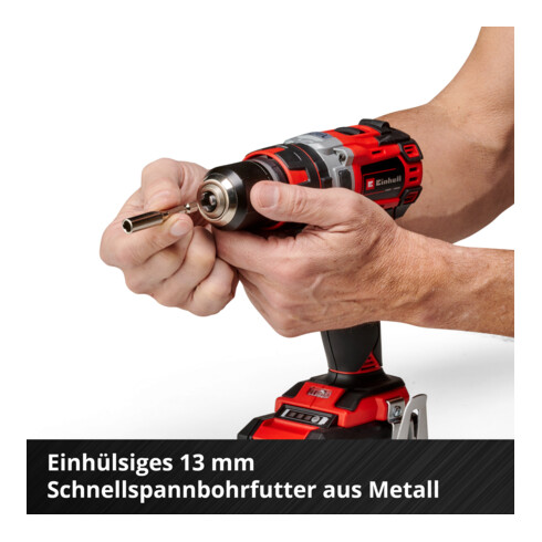 Einhell Professional Perceuse-visseuse à percussion sans fil TP-CD 18/50 Li-i BL (2x2,0Ah)