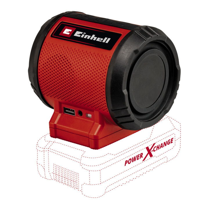 Einhell Rasentrimmer inkl. 2,0 Ah Starter-Kit + Gras-und Stauchschere + 2,5 Ah Starter-Kit + Akku-Lautsprecher