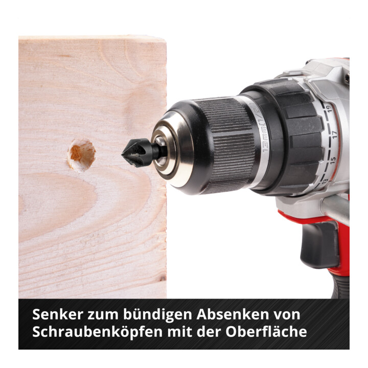 Einhell schlagfestes Bit- und Bohrer-Set XL-CASE 95-tlg., Bits, Bohrer, Bithalter, Steckschlüssel, Bohrstopper inkl. Aufbewahrungsbox