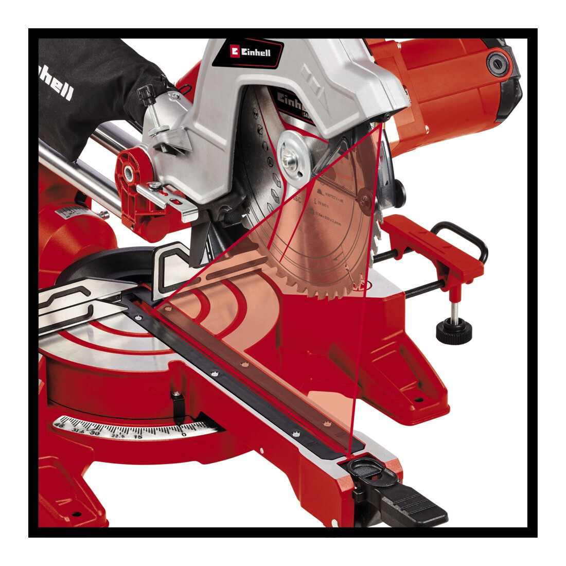 Einhell Scie à onglet à traction TC-SM 254