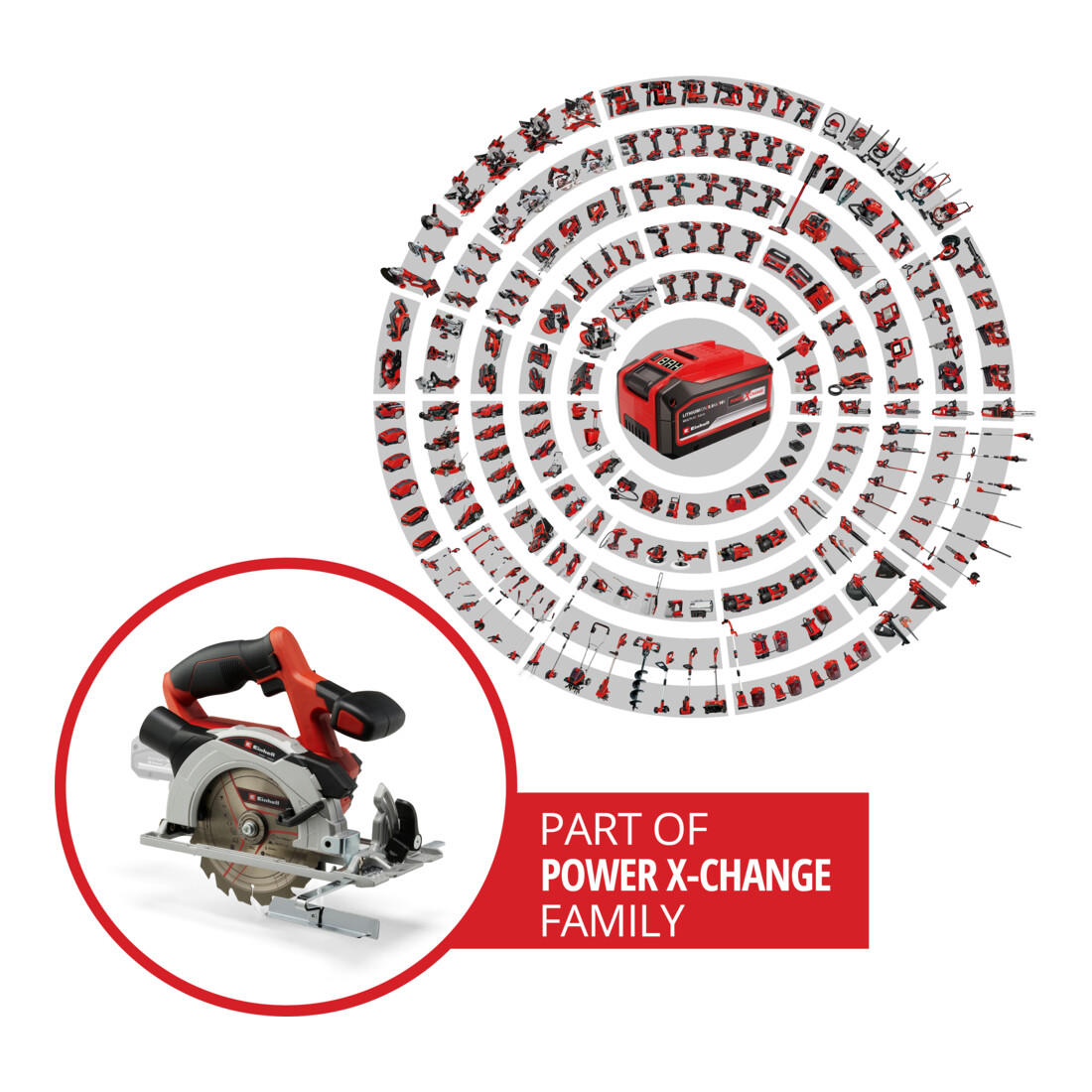 Einhell Scie circulaire portative sans fil TE-CS 18/150 Li - Solo