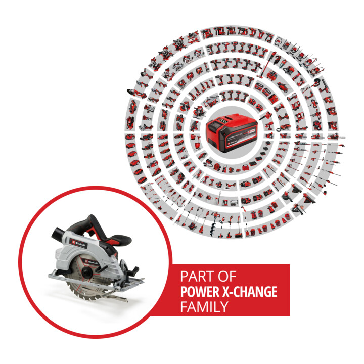 Einhell Scie circulaire portative sans fil TE-CS 18/190 Li BL - Solo