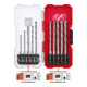 Einhell Steinbohrer-Set S-CASE 10-tlg., DIN 10083-2, Werkzeugstahl, E 6.3 Schaft, Hartmetallplatte, rollgewalzt inkl. Aufbewahrungsbox-2